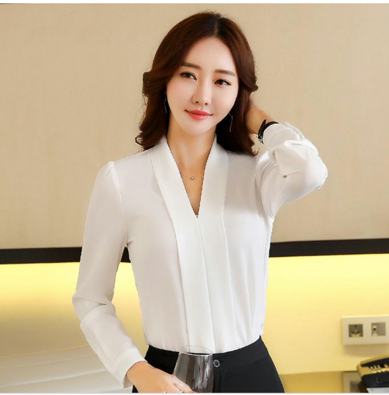 Áo sơ mi cổ lệch, cổ tầu,cổ tim (45kg-55kg)