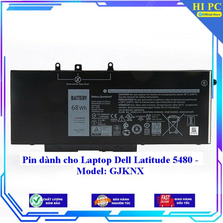 Pin dành cho laptop dell latitude 5480 - model: gjknx - hàng nhập khẩu