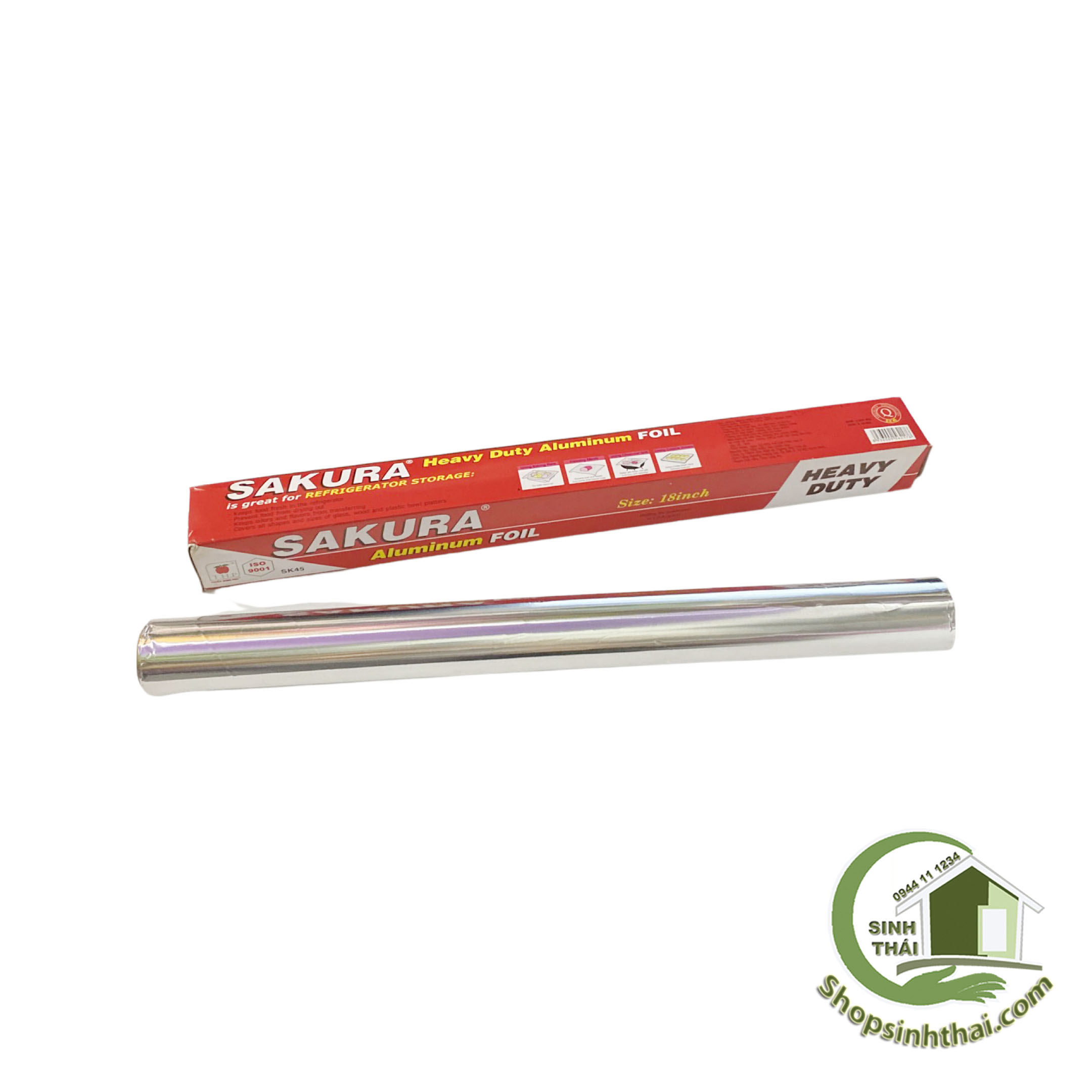 Giấy bạc nướng thịt cá cuộn 5m x khổ 45cm