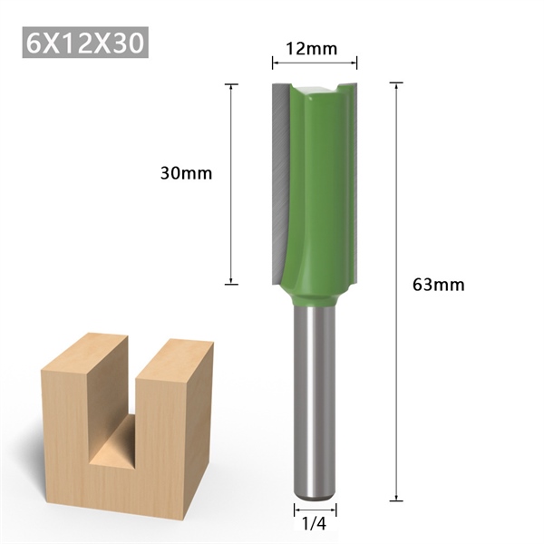 Mũi phay gỗ tạo rãnh vuông 1/4 và 6mm