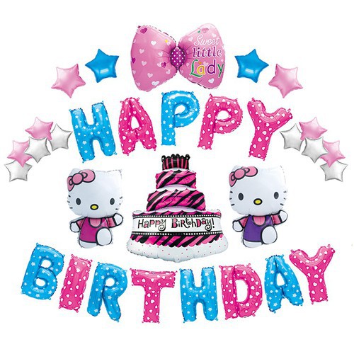Bóng kiếng mèo hello kitty size 70cm và 115cm