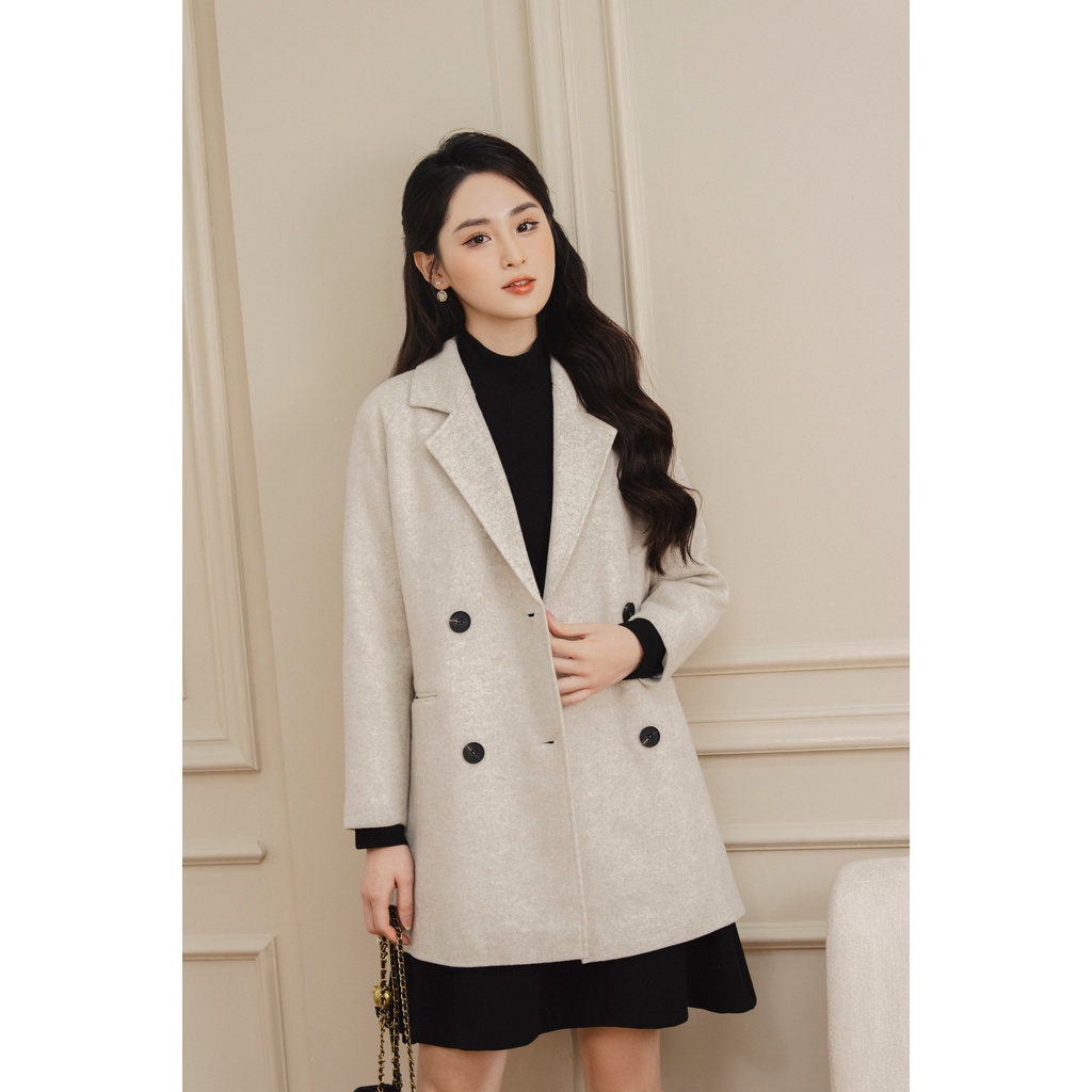 Váy len cổ lửng chân xoè  TIINSTORE VDD689