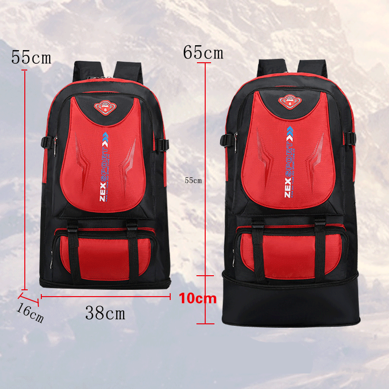 Balo leo núi và du lịch nam nữ sức chứa lớn dung tích 65L dành cho phượt thủ, hoặc dùng đựng hành lý về quê cho chuyến đi đường dài