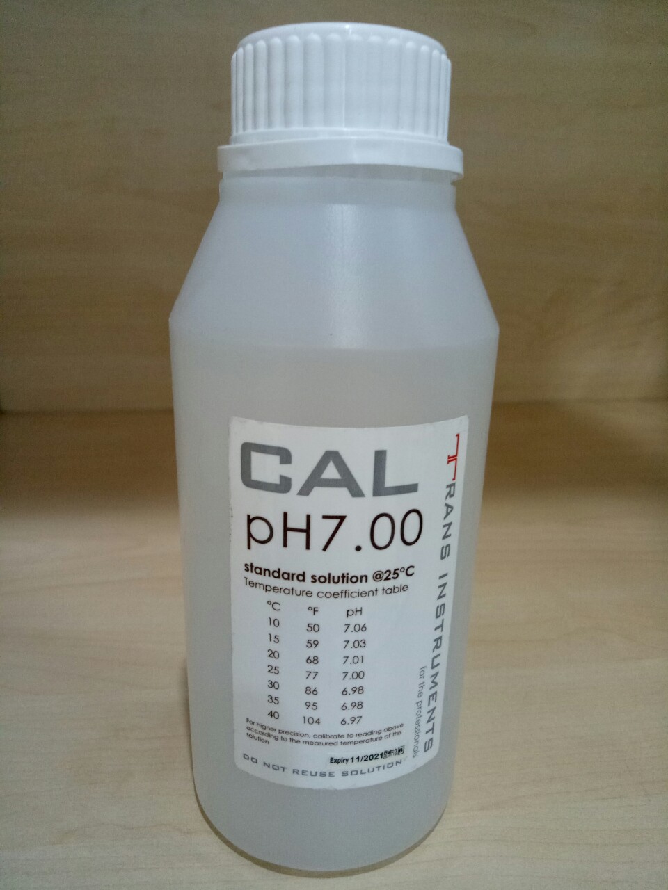 Dung dịch chuẩn pH 7.00 500ml Trans Instruments