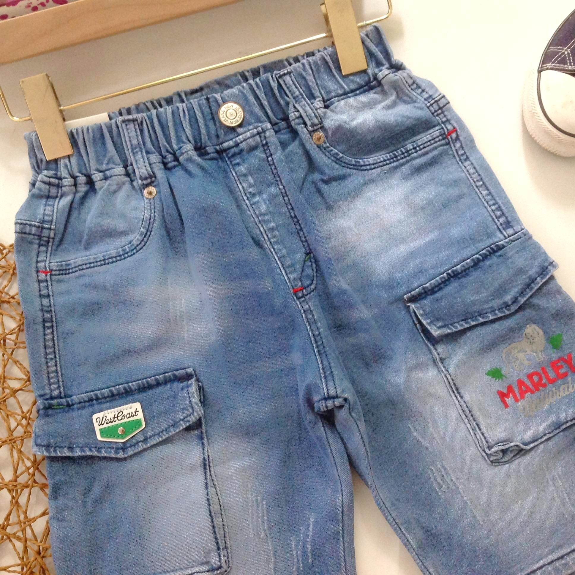 QUẦN SỌT JEAN CO DÃN BÉ TRAI SIZE 30-42KG