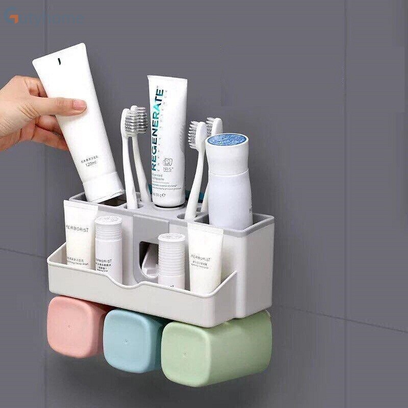 Bộ Nhả Kem Đánh Răng Tự Động Lúa Mạch 3 Cốc và 4 Cốc