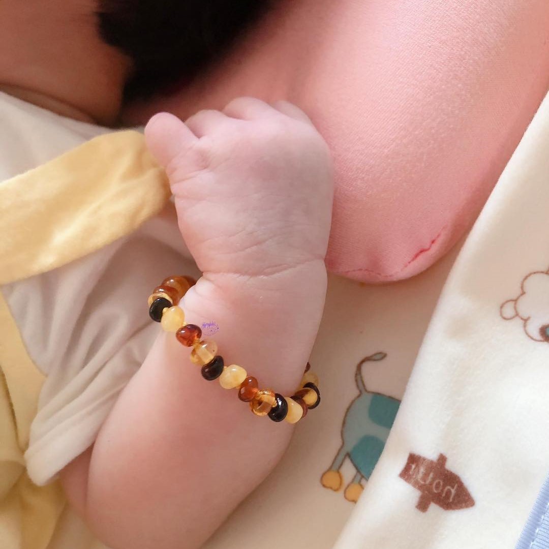 15cm Natural Amber Baby Bracelet Peace and Health Sp002014 Gypsylala