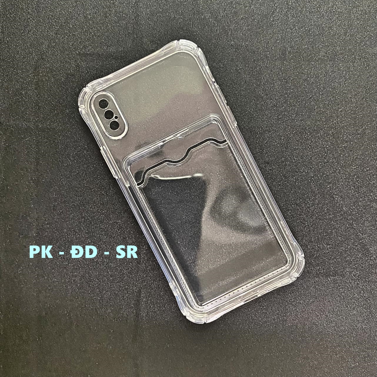 Ốp lưng iphone x - xs dẻo trong chống sốc đựng card