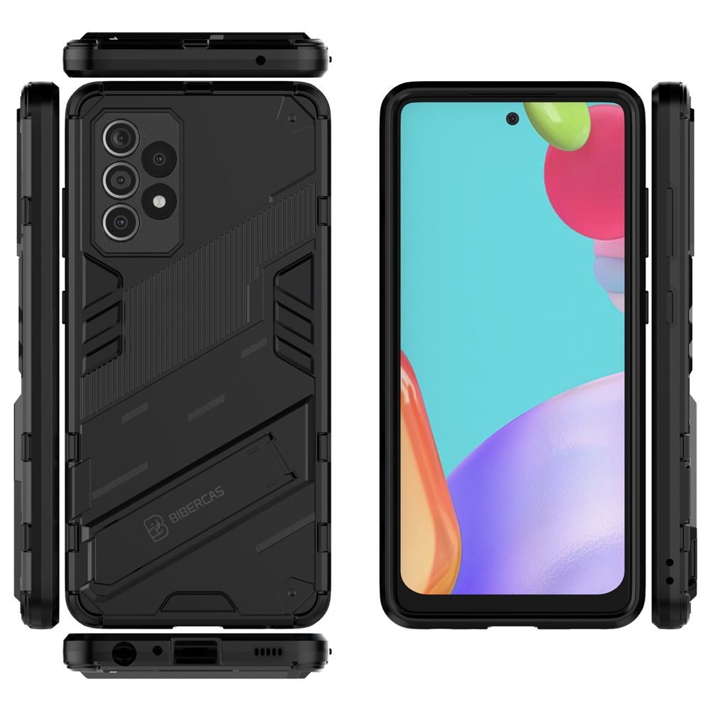 Ốp lưng Samsung A14 A24 A34 A54 A13 A04 A04S A22 A23 A32 A33 M32 4G A52 A52S A53 A73 5G chống sốc kèm giá đỡ Iron Man PUNK cao cấp siêu đẹp