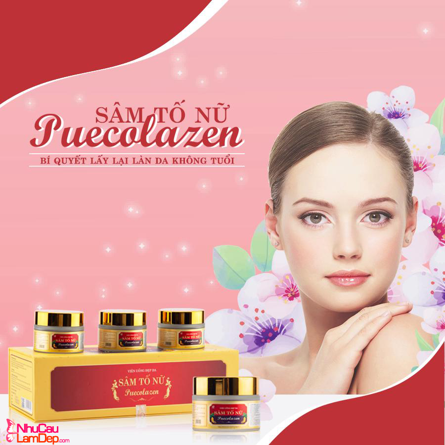 Sâm Tố Nữ Puecolazen - Viên uống đẹp da