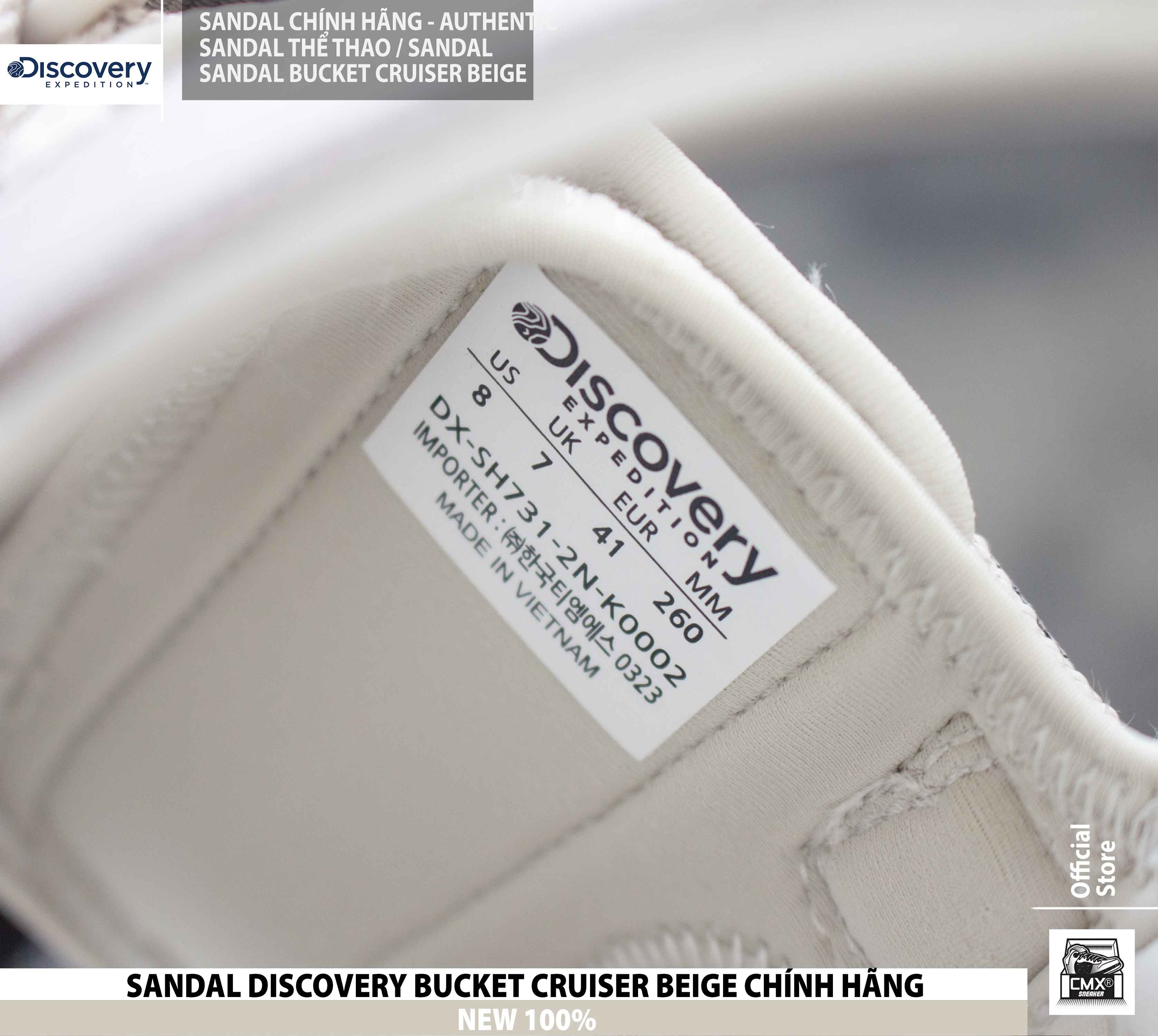 [ HÀNG CHÍNH HÃNG ] Xăng Đan / SANDAL Discovery Expedition BUCKET ( BEIGE - TRẮNG - ĐEN ) - REAL AUTHENTIC 100%