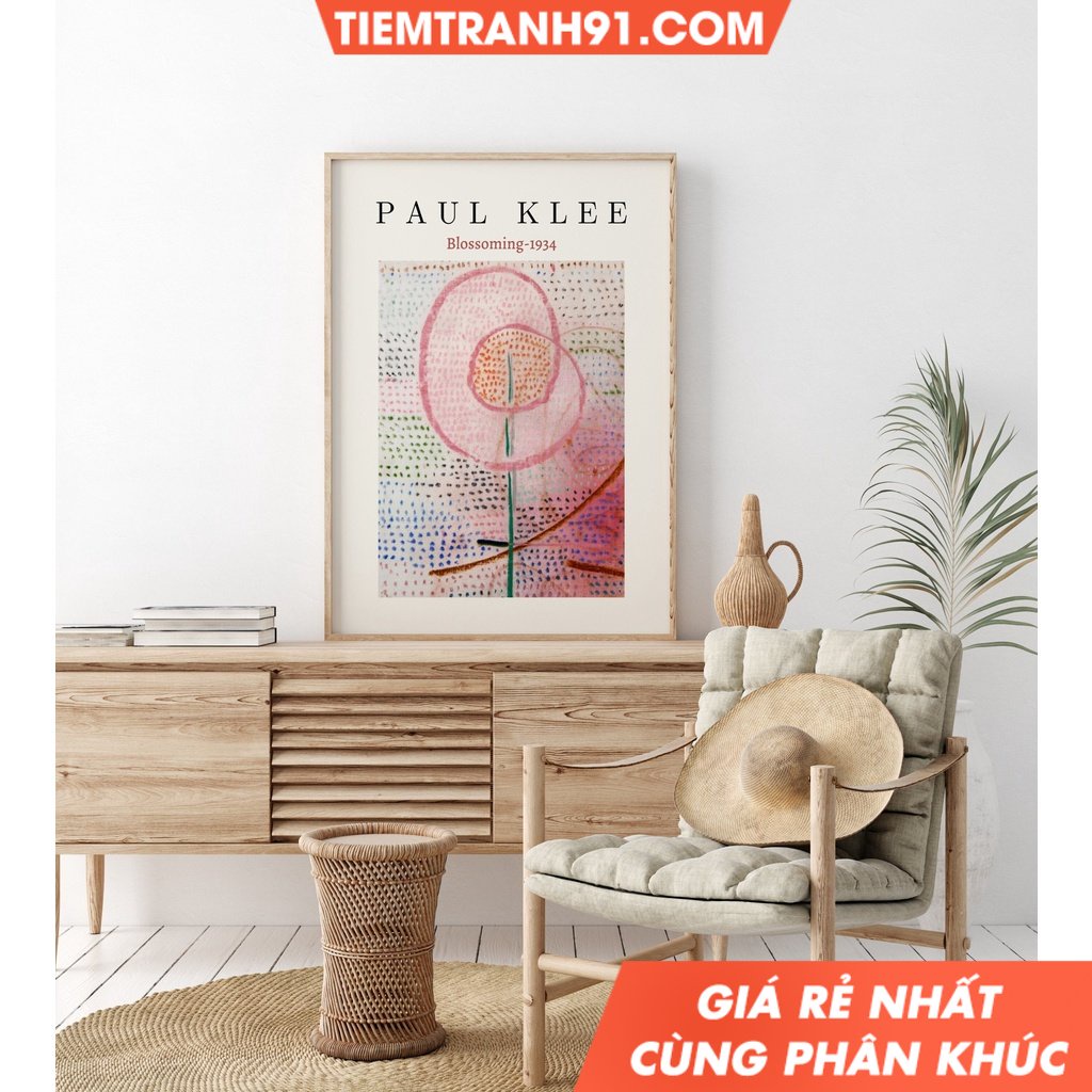 Tranh treo tường Paul Klee Blossoming, Paul Klee Exhibition Poster, Pul Klee, Klee, Paul Klee Untitled, Paul Klee Canvas