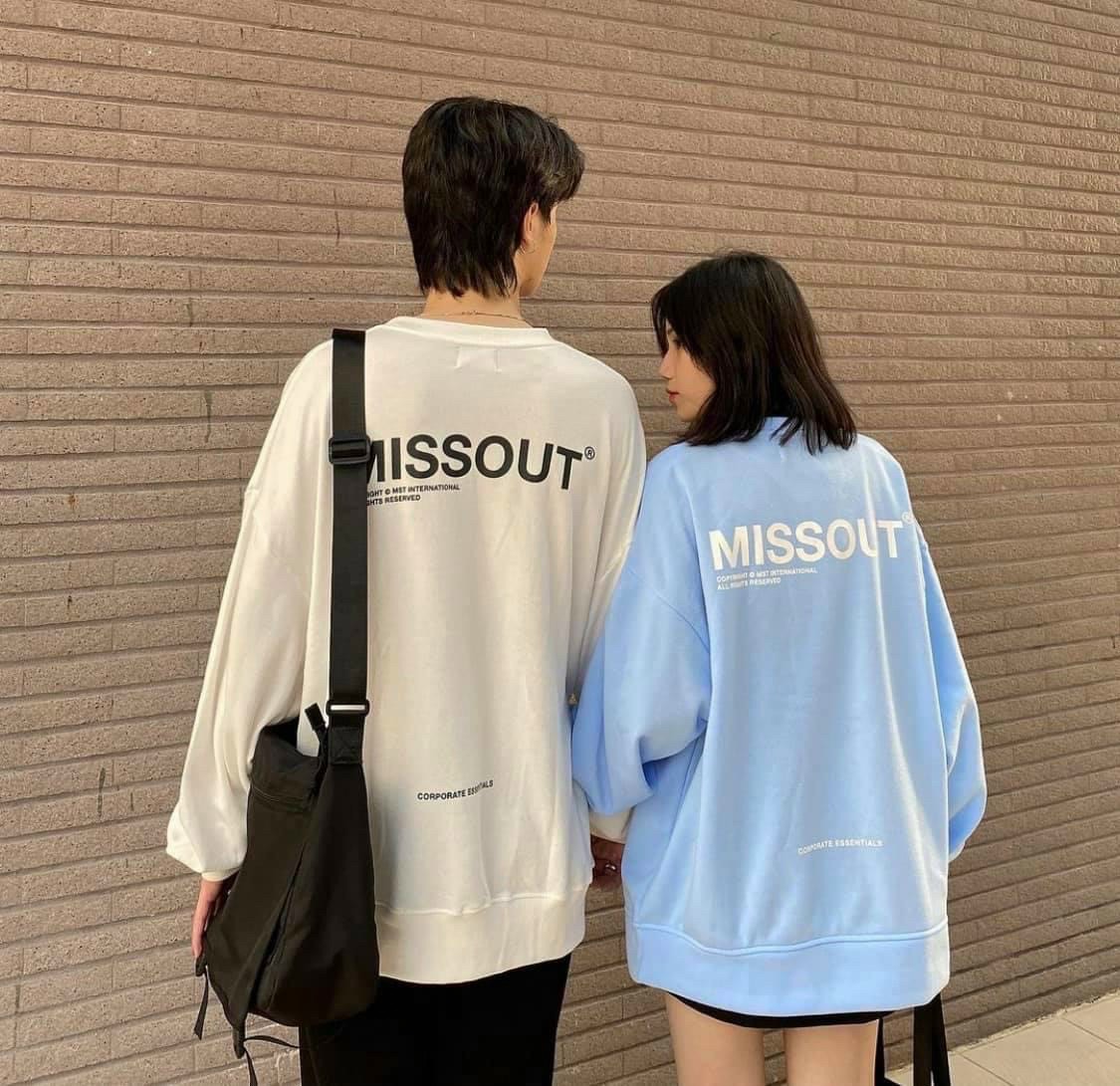 [Yoloboutique] Áo Sweater chữ missout