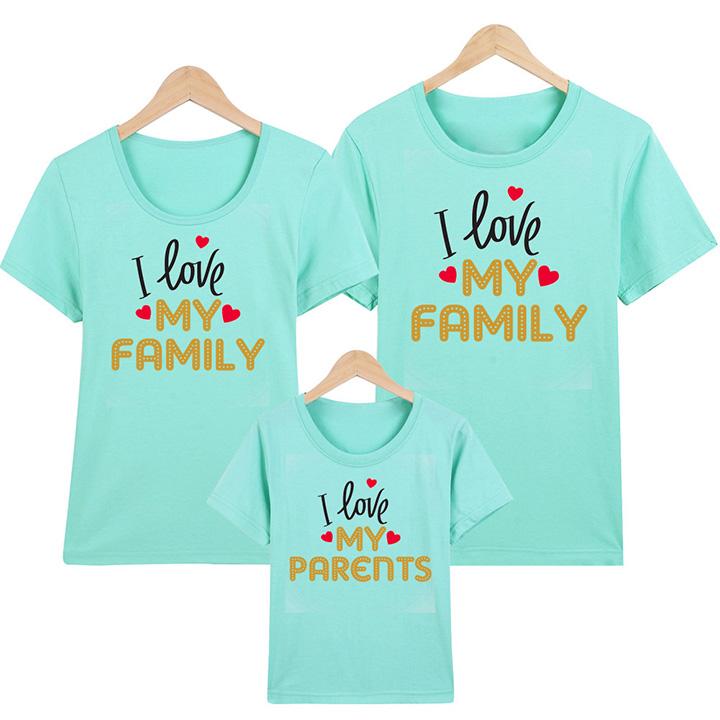 [HCM]Áo Thun Gia Đình in hình Con Yêu Ba Mẹ EGDM02 Thương Hiệu Elsa