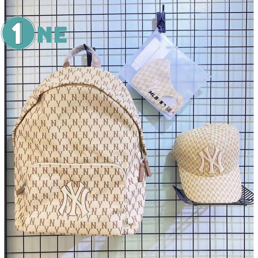 Balo MLB NY Tiêu Chuẩn Hàn Quốc  Cao Cấp Full Tag