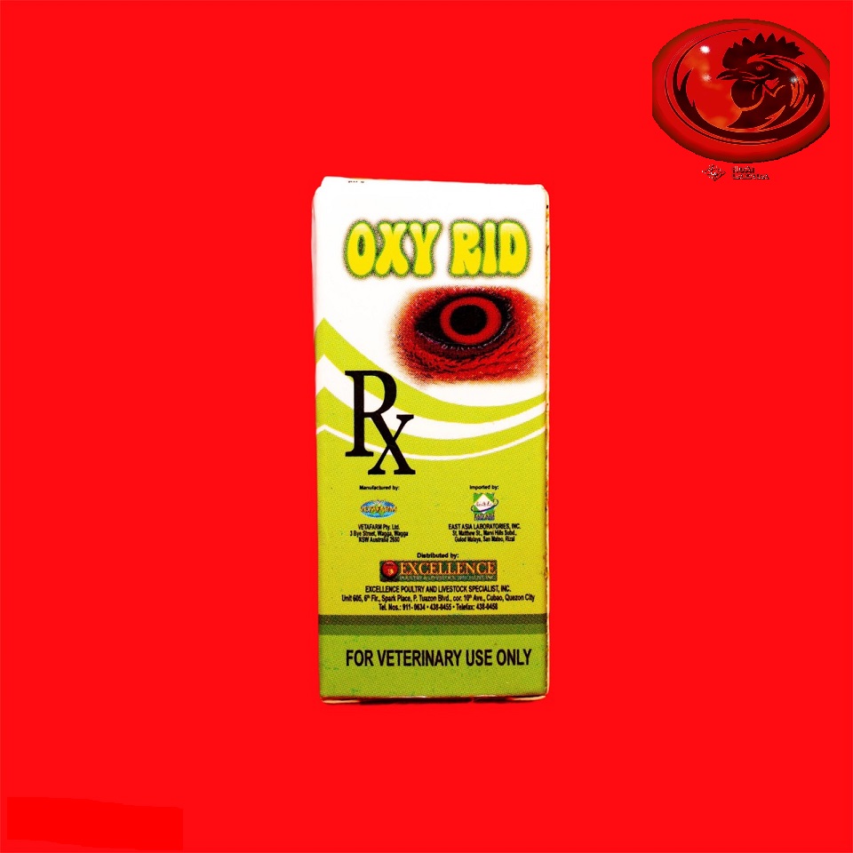 OxyRid nhỏ mắt , giun mắt cho gà đá 1 chai 5ml