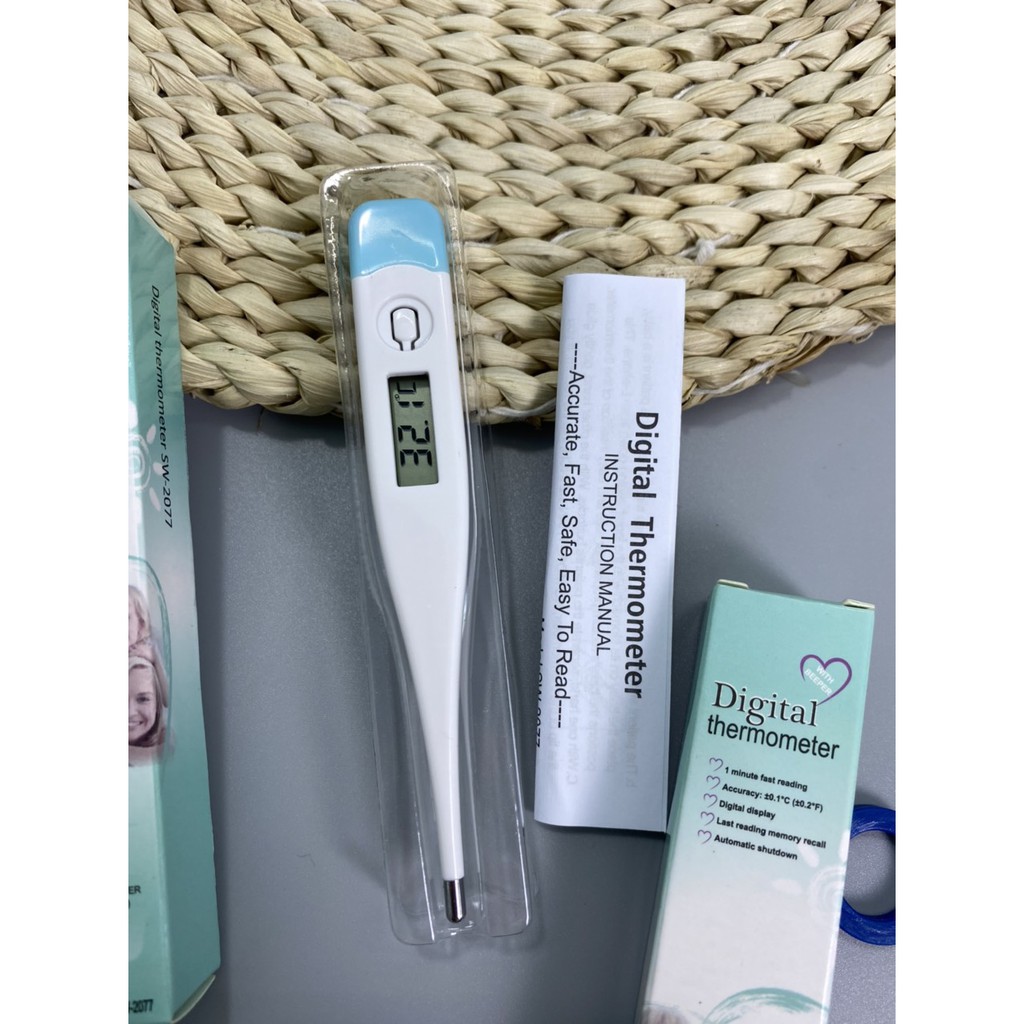 Nhiệt Kế Tử ( Vỏ Mác Xanh ) Digital Thermometer