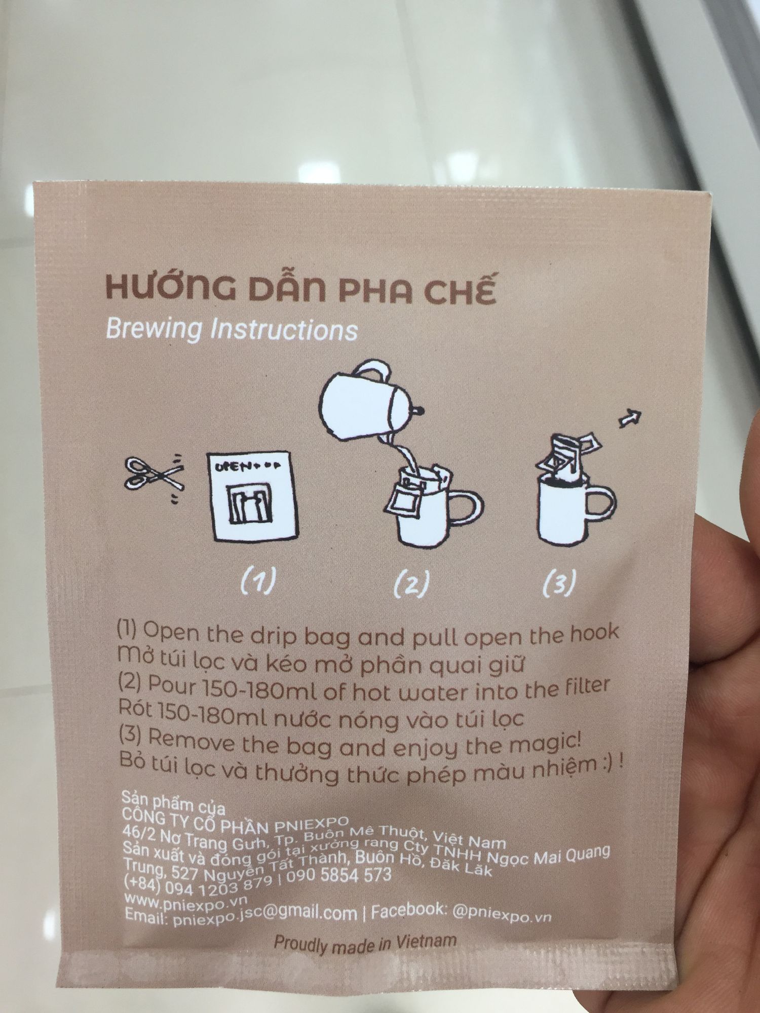 DRIP BAG COFFEE- CÀ PHÊ PHIN GIẤY