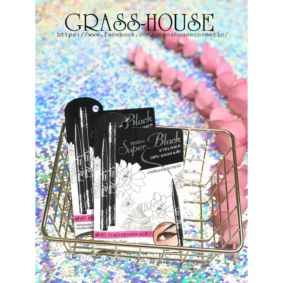 Kẻ mắt nước mistine super black eyeliner