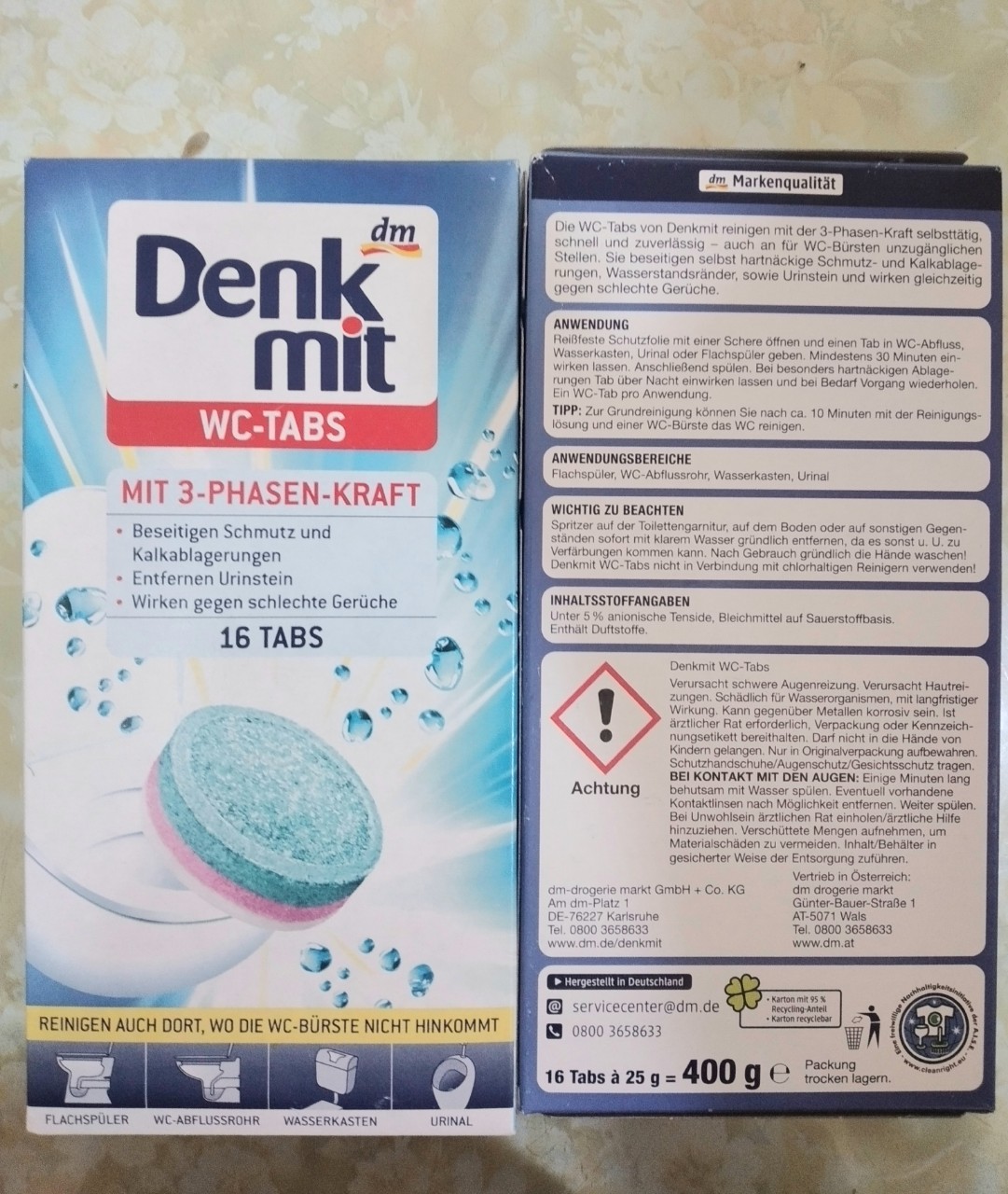 Viên tẩy bồn cầu Denkmit của Đức