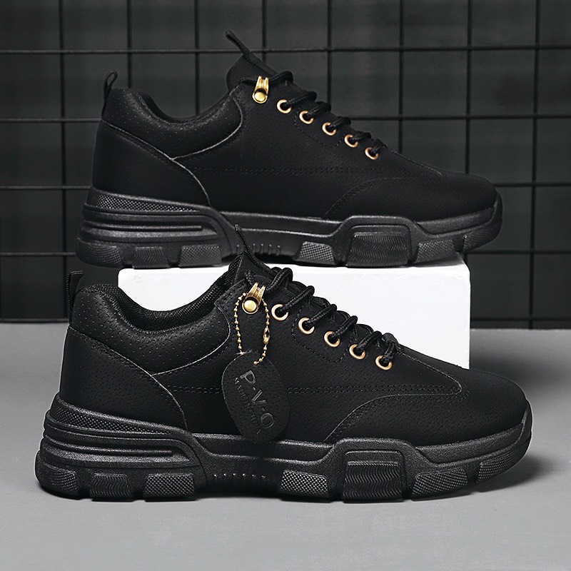 Giày thể thao sneaker màu đen thời trang nam