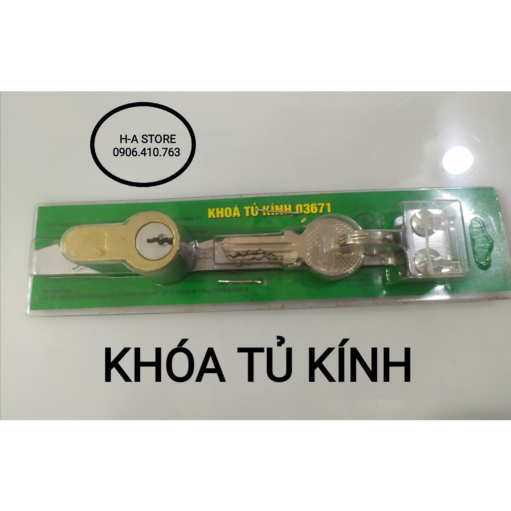 Khoá tủ kính việt tiệp mã 03671