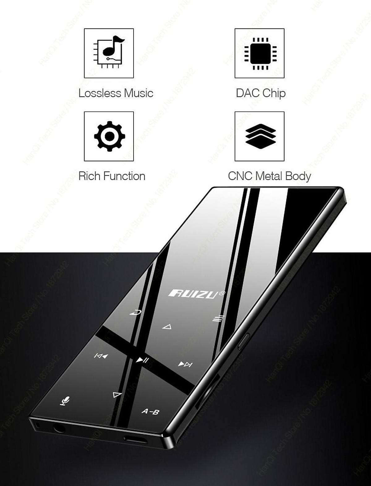 Máy nghe nhạc Mp3, Lossless Ruizu D29