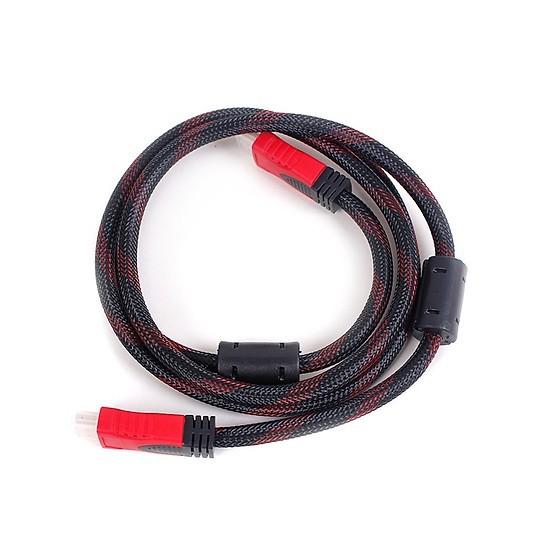 CÁP HDMI BỌC DÂY DÙ ĐỎ DÀI 1,5M CHỐNG NHIỄU
