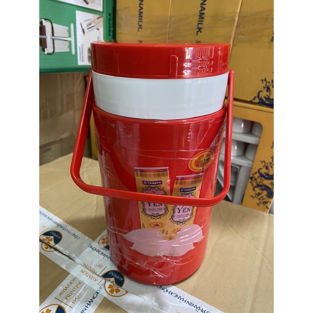 Bình đựng nước đá 1.5 Lít Ca giữ nhiệt Bình giữ nhiệt có quai xách 15L Cao Cấp