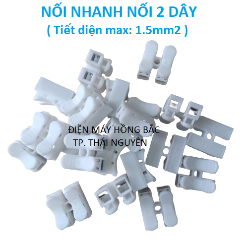 Cầu đấu nối nhanh 2 dây điện tiết diện max 1.5mm2