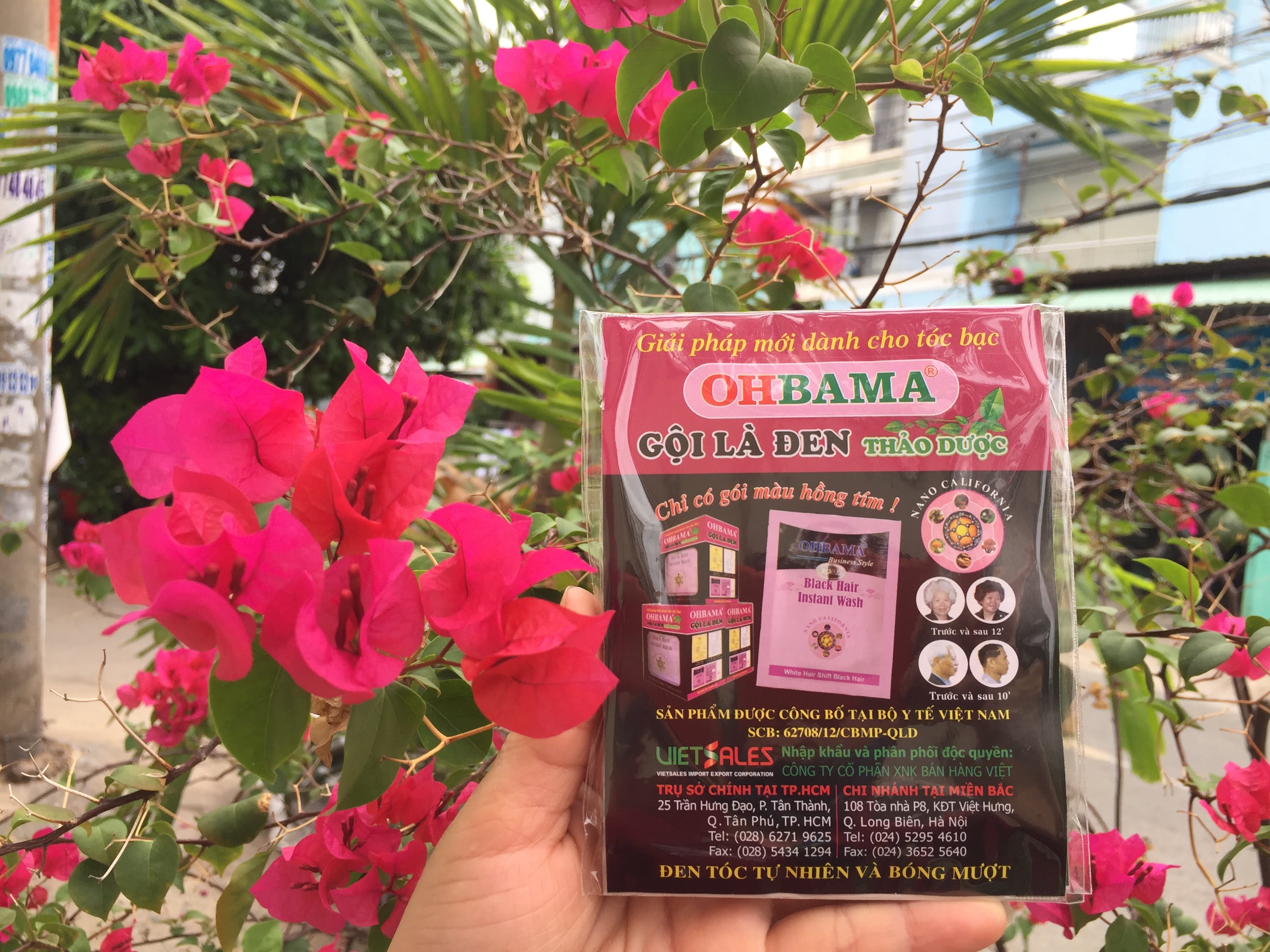 Combo 2 gói dầu gội là đen Thảo dược OHBAMA 40 ml