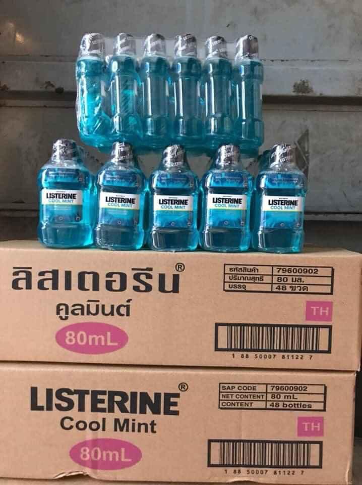 Nước súc miệng Listerine 80ml thái lan