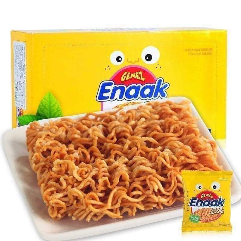 Thùng 24 gói snack mì trẻ em enaak gemez indonesia - ăn vặt 492