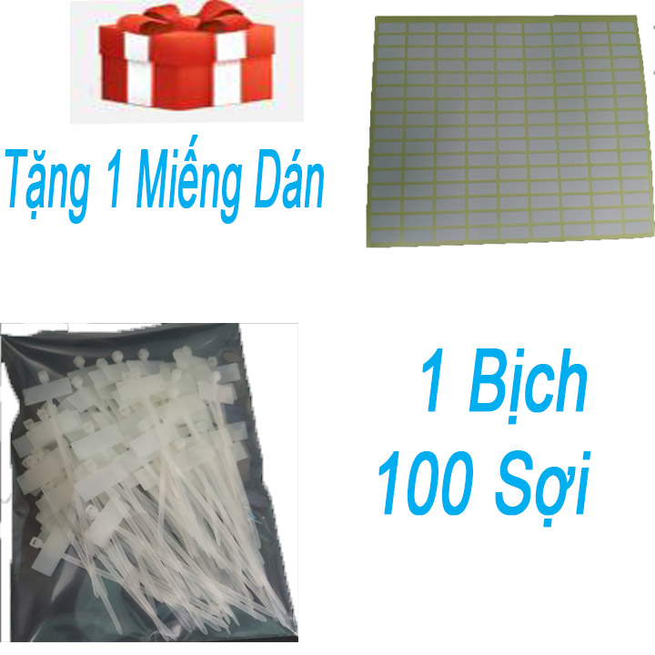 Dây Rút Nhựa - Dây Thít 4x100mm Dùng Để Đánh Dấu