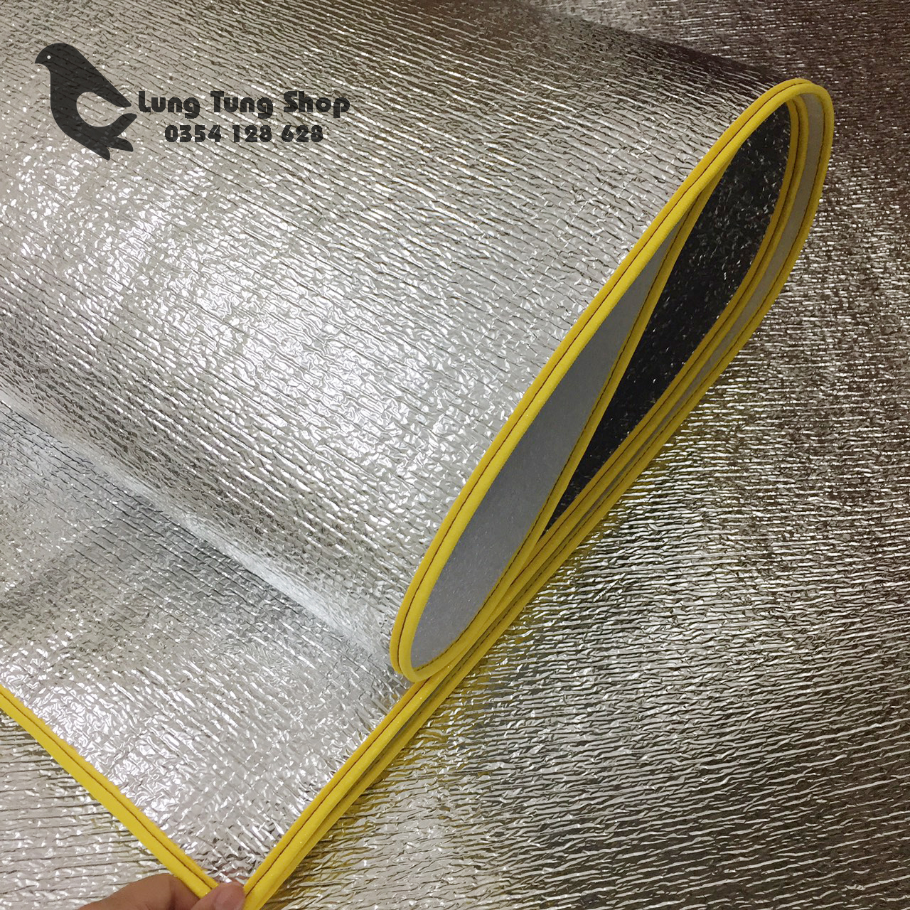 [HCM][ viền vàng - dày 3.5ly ] chiếu ngủ trưa văn phòng cá nhân viền vàng loại dày ( kích thước 1m x 2m )