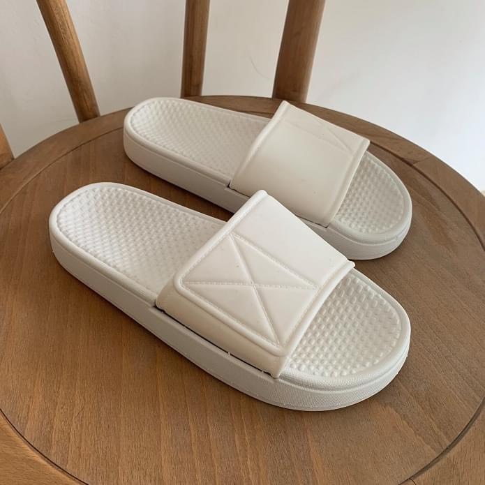 Dép Quai Ngang Nam Nữ Cao Su Dẻo Ulzzang Kiểu Dáng Hàn Quốc , 3 Màu Hot Trend 2020