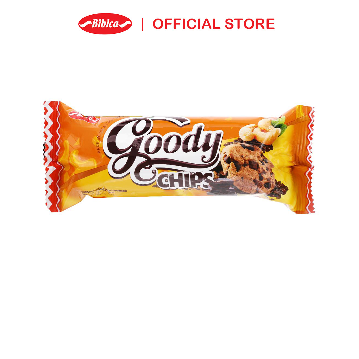 Combo of 5 Bibica Chocolate Goody Chip Cakes 80g