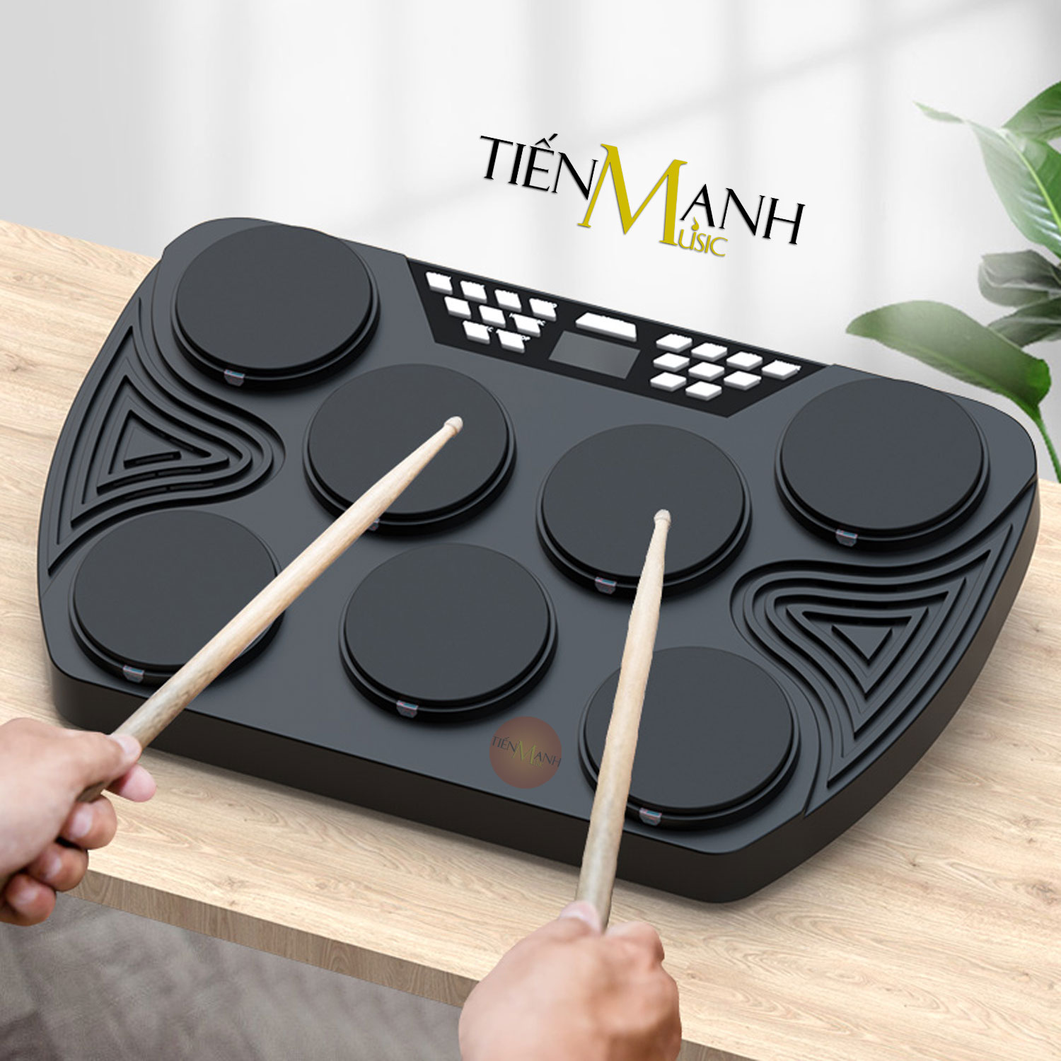 [Bluetooth, Chính Hãng] Bộ Trống Điện Tử Konix ED01, ED02 Ultra-Portable 7&9 Pad Electronic Digital Drum Kit ED1, ED2