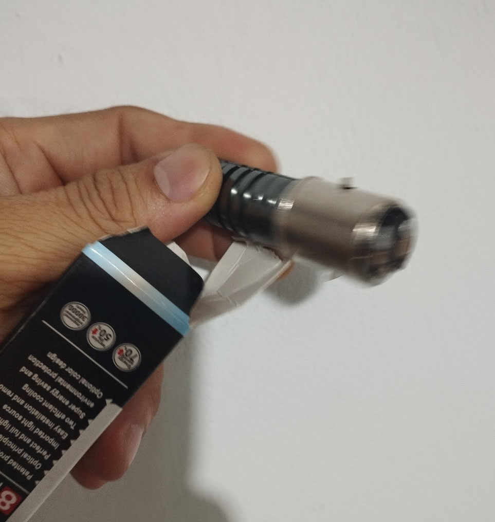 Bóng đèn led M6 bi cầu 2 chế độ sáng cót pha dùng GN125