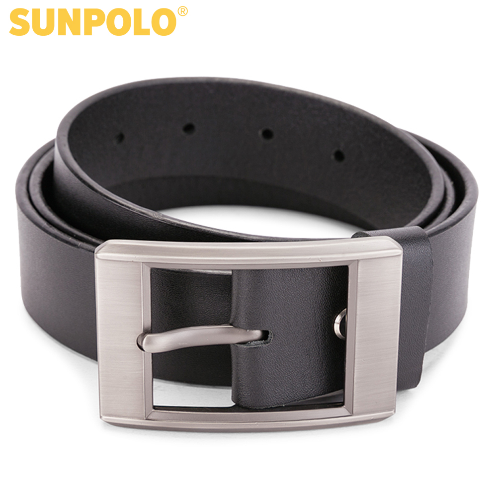 Thắt Lưng Nam Da Bò Khóa Kim SUNPOLO BS01DN