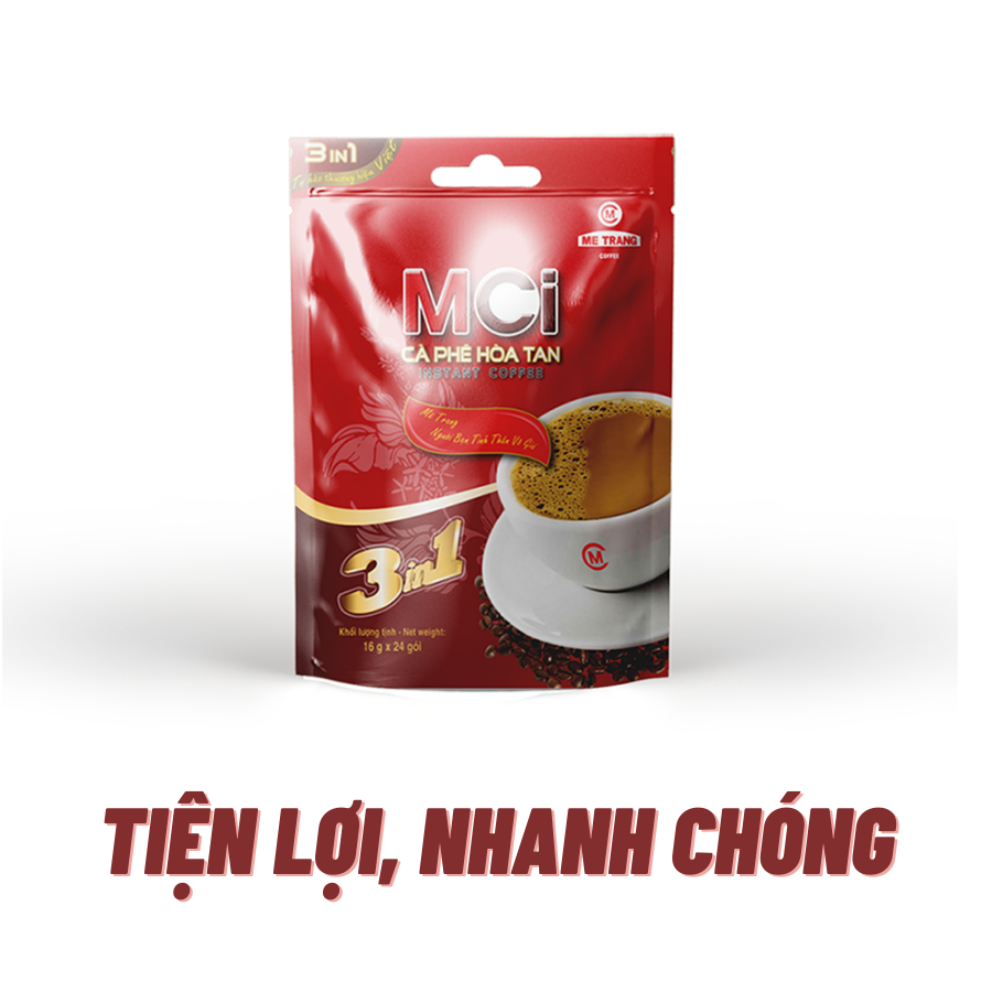 Cà Phê hòa tan Sữa 3in1 (MCi)-  Mê Trang - túi 24 gói