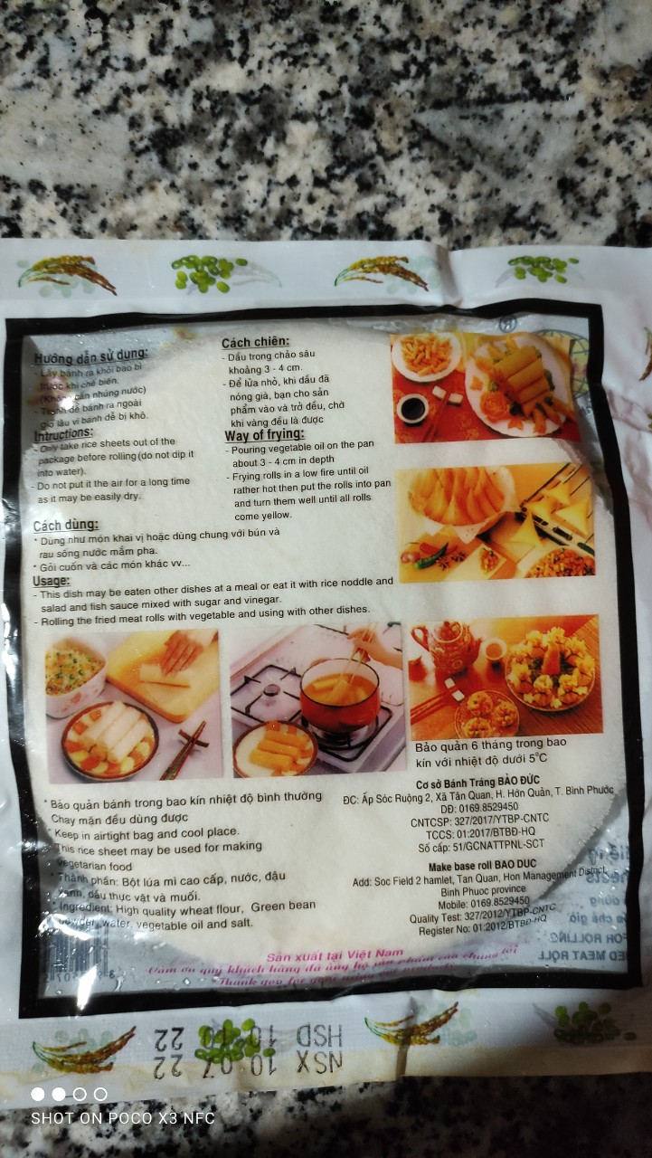 Bánh tráng xốp đậu xanh
