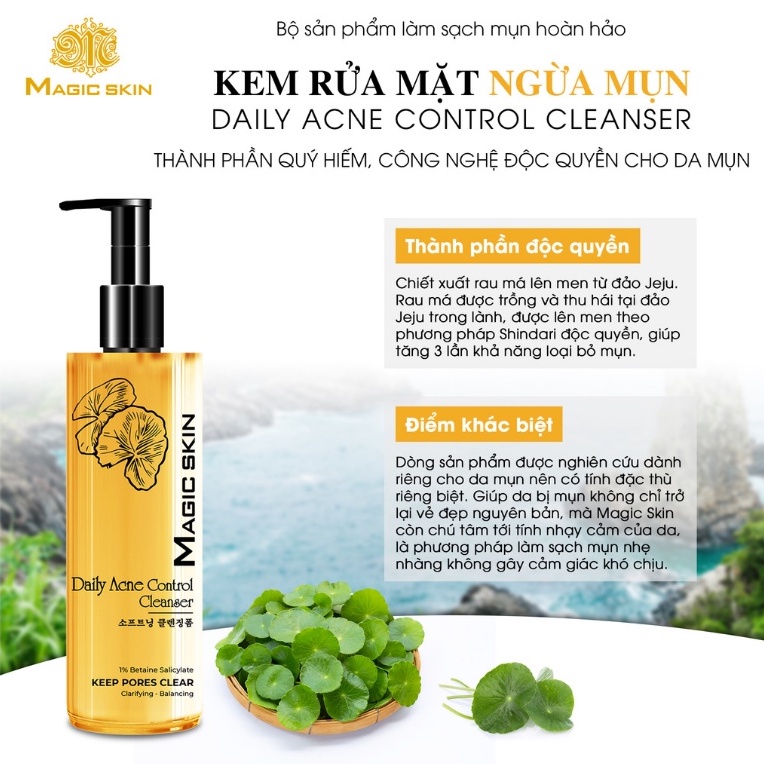Sữa rửa mặt - Sữa rửa mặt ngừa mụn magicskin
