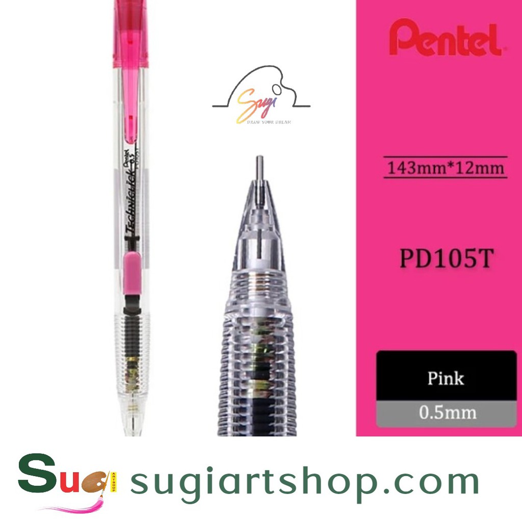 Bút chì bấm Pentel PD105 - ngòi 0.5mm