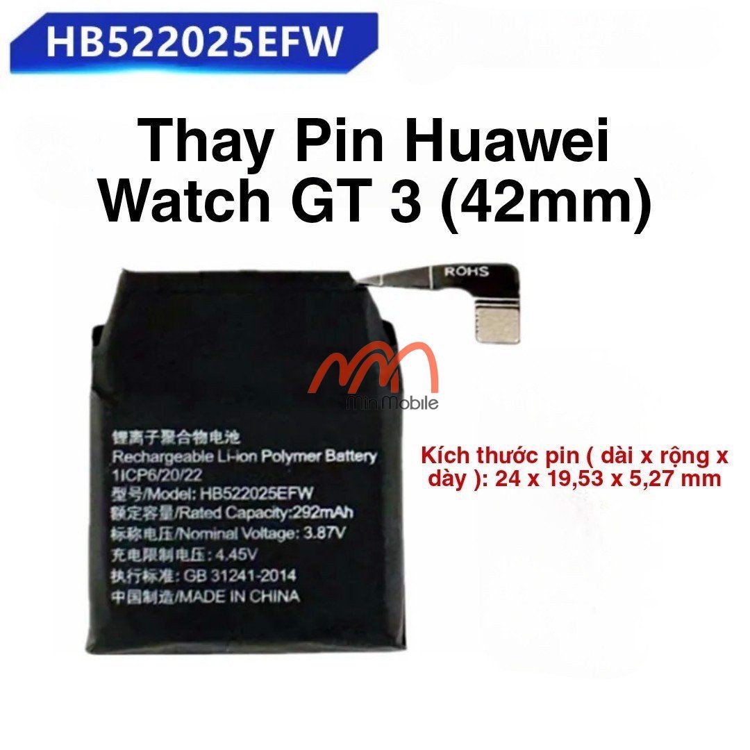 Thay pin huawei watch gt 3