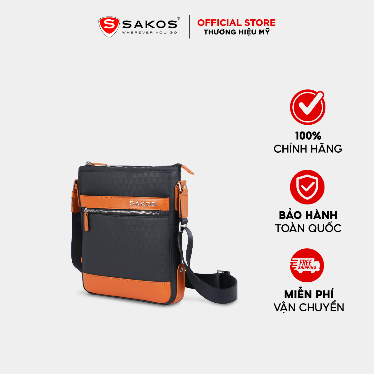 Túi đeo chéo SAKOS IBAG CENTERA đựng vừa ipad – ví – điện thoại cực tiện