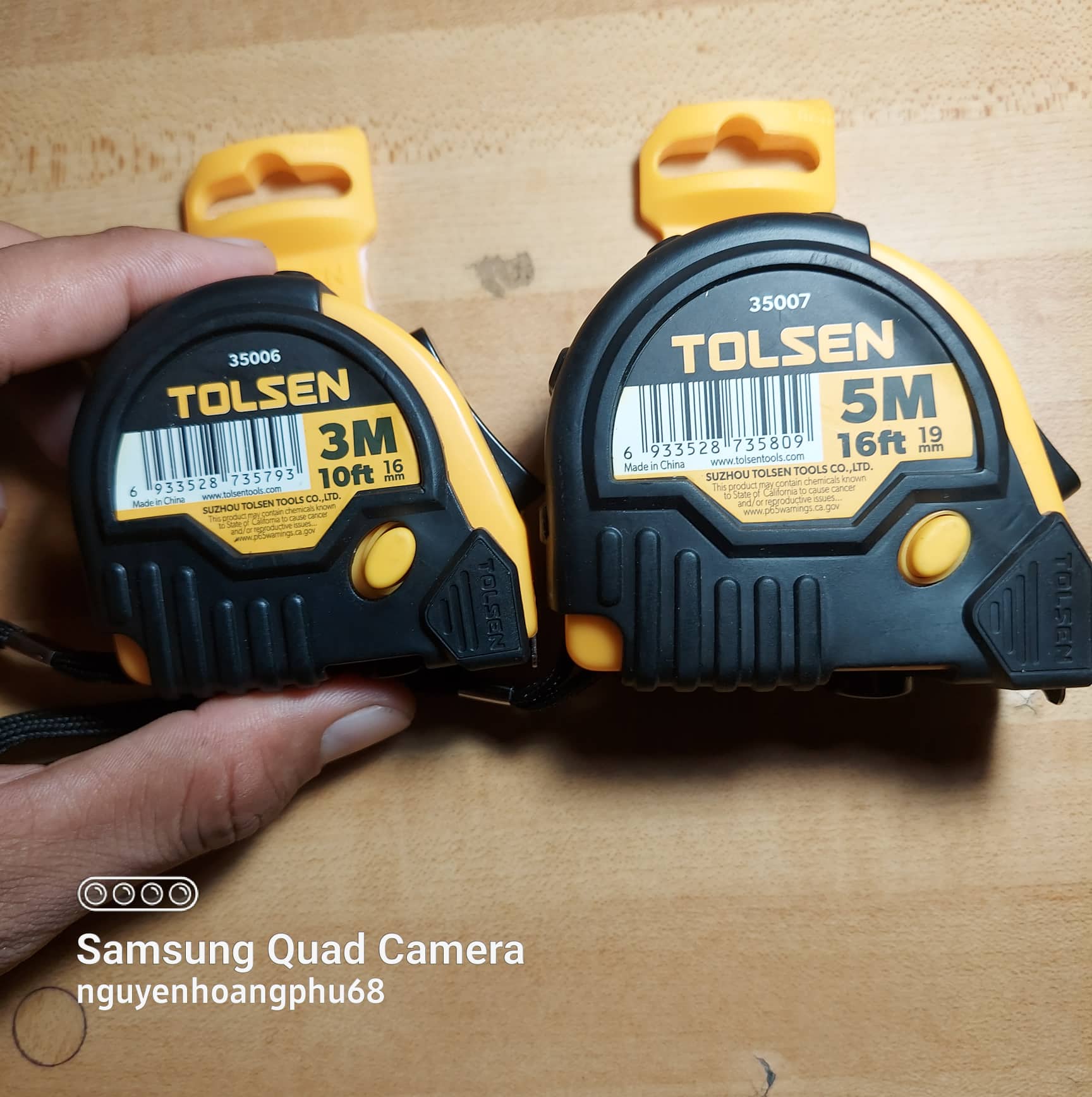 Thước cuộn thước kéo vỏ bọc cao su tolsen