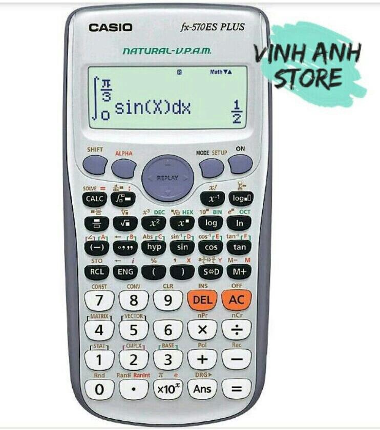[HCM]Máy tính Casio Fx 570ES Plus Nhập Khẩu Không Tem