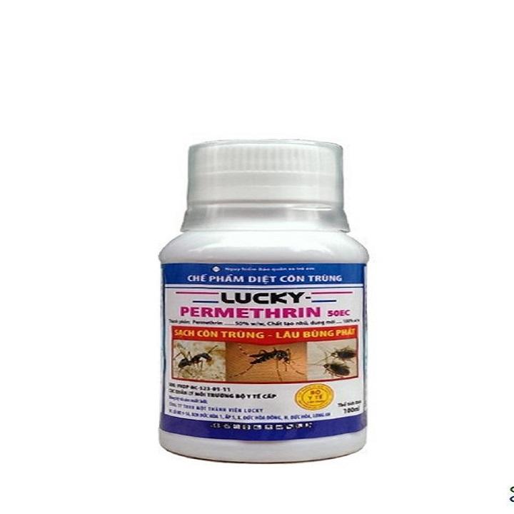 [HCM]Chế Phẩm Diệt Côn Trùng Lucky Permethrin 50EC - chai 100ml