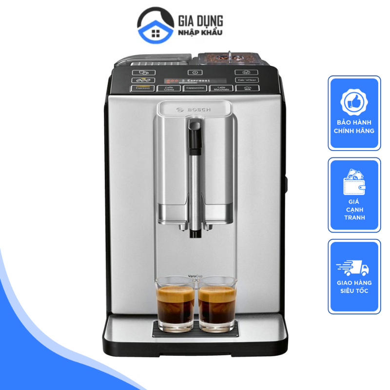 Máy pha cà phê tự động bosch verocup 300 tis30351de, máy pha cafe, espresso, cappuccino, nhập đức, bh 12 tháng